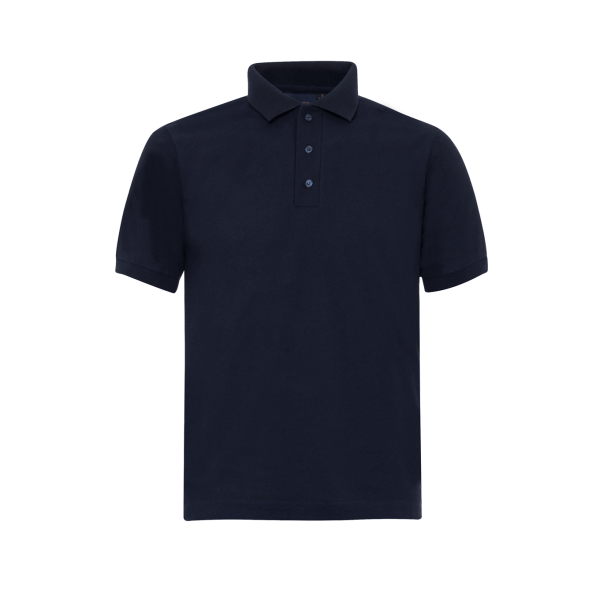 Navy Dry Fit Performance Short Sleeve Polo Shirt For Men